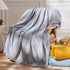 NEWCOSPLAY Super Soft Throw Blanket Grey Premium Silky Flannel Fleece Leaves Pattern Lightweight Bed Blanket All Season Use (Grey, Throw(50"x60"))...
