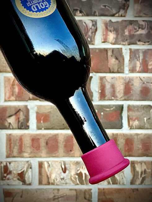Silicone Wine Stoppers – Replace a cork – Airtight seal on Wine Bottles – Reusable Beer Bottle Cover – Wine Bottle Stopper – Wine Saver – Wine Gif...