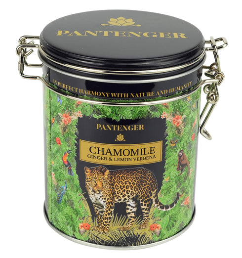 Organic German Chamomile & Ginger Herbal Tea | Loose Leaf Tea - 40 Servings | Calming and Digestive Caffeine Free Herbal Tea | By Pantenger...