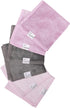Copper Pearl 6 Ultra Soft Baby Bath Washcloths Premium Large Soft Lily (Purple/Lavender/Gray) 11" x 11" Towels...