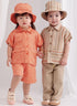 Simplicity Easy Toddlers' Button-Front Top, Pants, Shorts and Hat Sewing Pattern Packet, Design Code S9798, Sizes 1/2-1-2-3-4, Multicolor...