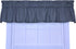 Logan Gingham Check Print Tailored Valance Window Curtain, Black...