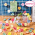 WILLBOND 100 Pieces Faux Flower Heads for Crafts Artificial Silk Plum Blossom Heads for Home Room Wedding Party Marriage Car Shoes Hats, 1.8 Inch ...