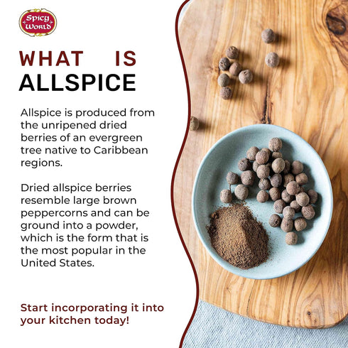 Spicy World Allspice Ground 16 Ounce - Huge 1 Pound Value Pack - All Spice Powder...
