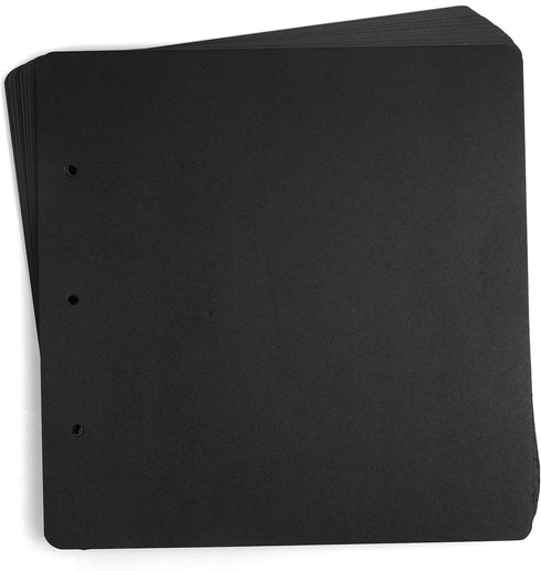 10 Sheets Double Sided 9.84 x 10.24 inch Refill Pages - Acid Free Thick Additional Craft Paper Cardboard for All Series ADVcer 10x10 Three-Ring Lo...