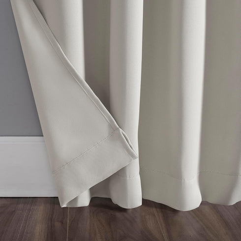 Sun Zero Easton Energy Saving Blackout Tab Top Curtain Panel, 40" x 84", Pearl...