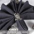 Silver Napkin Rings-12-Piece Set of Premium 100% Metal, Rust-Resistant Tabletop Décor - Antique Coastal Sea Shell Napkin Holdersfor Family Dinner,...