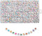 1400pcs Letter Beads Kit, 4x7 mm Acrylic Round Alphabet Beads Number Beads Heart Beads for Jewelry and Bracelet Making, in 28 Grid Box (White and ...