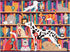 Galison Best in Show – Michael Driver 1000 Piece Puzzle Featuring A Witty Shelfie of Felines and Canines Sharing Trophies and Books...