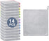 14 Pcs New Upgrade Thicken Steel Wire Dishcloth,Double-Layer Steel Wire Cleaning Cloth,Powerful Cleaning Non-Scratch Wire Dishcloth Rag for Cookwa...