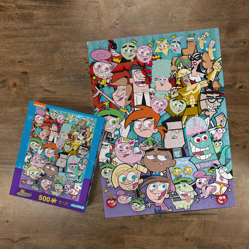AQUARIUS Fairly Odd Parents Puzzle (500 Piece Jigsaw Puzzle) - Glare Free - Precision Fit - Virtually No Puzzle Dust - Officially Licensed Nickelo...