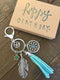 Sweet 16 Keychain for Her Dream Catcher 16th Birthday Gift for sweet 16 Birthday Key Chain, Packaged in Hand Stamped Box...