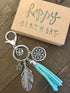 Sweet 16 Keychain for Her Dream Catcher 16th Birthday Gift for sweet 16 Birthday Key Chain, Packaged in Hand Stamped Box...