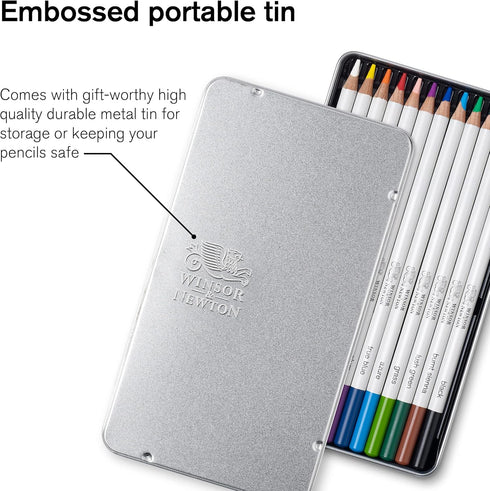 Winsor & Newton Studio Collection Artist Pencils, Watercolor Pencils, Set of 12...