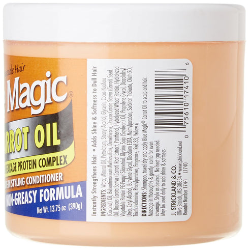 Blue Magic Carrot Oil Leave In Styling Conditioner, 13.75 Ounce...