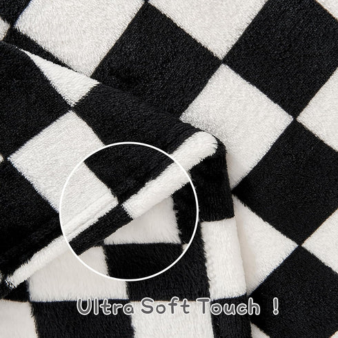 Checkered Baby Blanket Fleece Baby Blankets for Boys Girls, Ultra Soft Cozy Fluffy Infant Toddler Newborn Receiving Blankets for Crib Stroller, 30...
