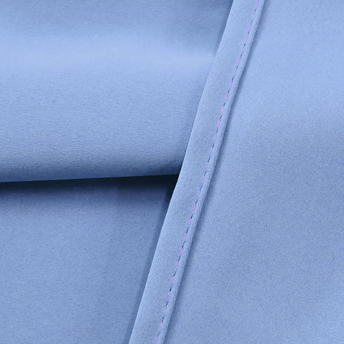 DECOVSUN Light Sky Blue Valances for Windows 70X18 Inches Blackout Thermal Insulated Valance with Grommet Top for Kitchen Living Room Short Straig...