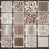 Cubist Stencils for Painting on Wood, Mixed Media Texture Stencils for Crafts Reusable Wood Burning Drawing Paint Geometric Brick Leopard Stencils...