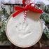 Child to Cherish Glitter Baby Handprint First Christmas Ornament Kit with Wooden Ring...