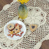 kilofly Crochet Cotton Lace Table Placemats Doilies Set, 2pc, Oblong, Beige,15 x 23 inch...