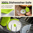 Kitchy Pizza Cutter Wheel with Protective Blade Cover, Ergonomic Pizza Slicer (Green)...