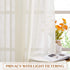 NICETOWN Linen Sheer Curtains and Drapes for Living Room, Rod Pocket & Back Tab Semitransparent with Light Through Vertical Window Treatments for ...