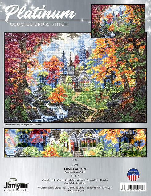 Janlynn Counted Cross Stitch Kit, White...