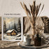 Posterizer 1 pcs-old farm house in snowy winter nature-in oil painting style-17-Landscape & Nature Art-Living Room Bedroom Decor- unframed wall ar...
