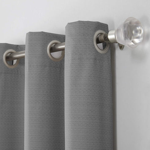 Sun Zero Cooper Thermal Insulated Energy Efficient Grommet Curtain Panel, 40" x 95", Gray...