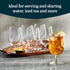 Libbey Entertaining Essentials Stemmed Water Glasses, Clear Multi Purpose Water Goblet Set of 6, Dishwasher Safe 16 oz Goblet Glasses for Parties...
