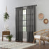 Clean Window Crushed Texture Allergy/Pet Friendly Anti-Dust Sheer Curtain Panel, 52" W x 63" L, Gray...