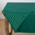 SARO LIFESTYLE 6081.G70S Scintillio Collection Checkered Polyester Holiday Tablecloth, 70", Green...