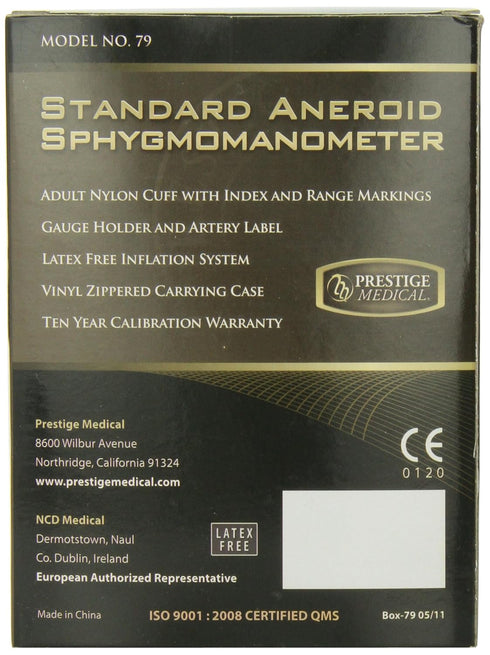 Prestige Medical 79-NAV Standard Aneroid Sphygmomanometer,Navy...