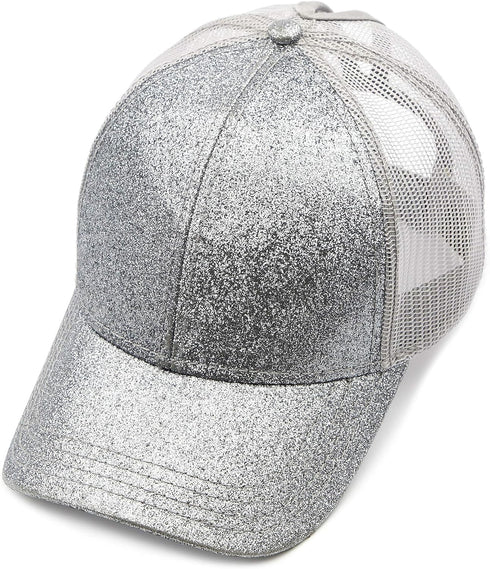 C.C Hatsandscarf Ponytail caps Messy Buns Trucker Plain Baseball Cap (BT-6)...