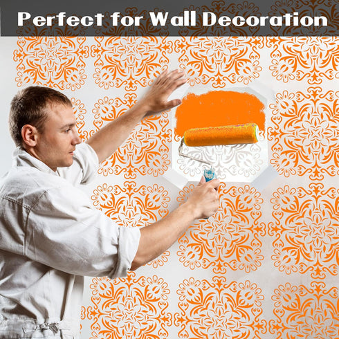 Mandala Stenils for Painting on Wood, 27Pcs Mandala Stencils for Crafts Small & Large Pattern, Plastic Reusable Rangoli Stencils for DIY Projects ...