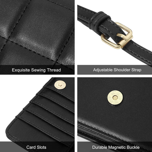 KUKOO Small Crossbody Bag for Women Cell Phone Wallet Purse Clutch Handbags with Credit Card Slots...