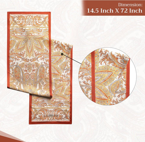 Maison d' Hermine Table Runner 100% Cotton Double Layer Table Runners 72 inches Long Decorative for Home Kitchen Dining Party Baby Shower Wedding ...