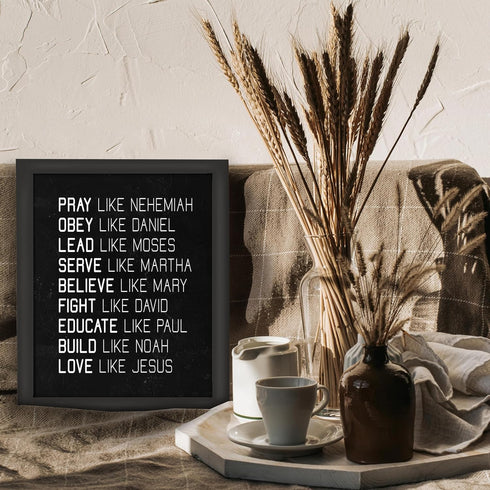 Posterizer 1 pcs-Spiritual Role Models Encouraging Wall Art-Religious Posters-Gifts for Christians - Gift for Men Women Entrepreneur Teens - Decor...