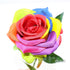 Ooki 12 Long Stem Artificial Silk Rainbow Rose Flower Bush Bouquet for DIY Any Arrangement Home Decor Wedding Party Celebration...