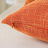 Kevin Textile Fall Pillow Cover Decor Lined Linen Throw Pillow Cases Cushion Cover Seasonal Autumn Pillow Covers for Chair, 18"x18"(2 Pack, Orange...