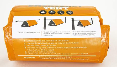 MEKKAPRO Emergency Tent Shelter - Survival Tent - 2 Person Emergency Shelter - Resistant and Ultra Lightweight Life Tent - Water and Windproof Tub...