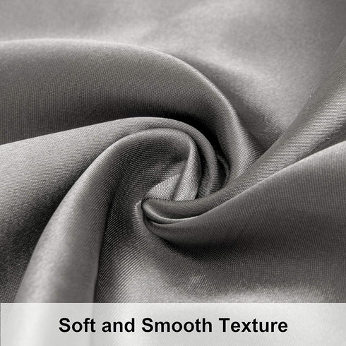 NTBAY Satin Body Pillowcase for Hair and Skin, Luxurious and Silky Pillow case with Envelope Closure, 20x54 Inches, Grey...