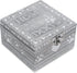 Cottage Garden Home Dog Pawprint Silver Tone Metal Jewelry Keepsake Box...
