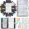 A6 PVC Money Organizer, 6-Ring Budget Planner kit with Cash envelopes, Budget Refill Inserts, Cash Pockets, Matched Stickers and Labels, 7.4"x 5.7...