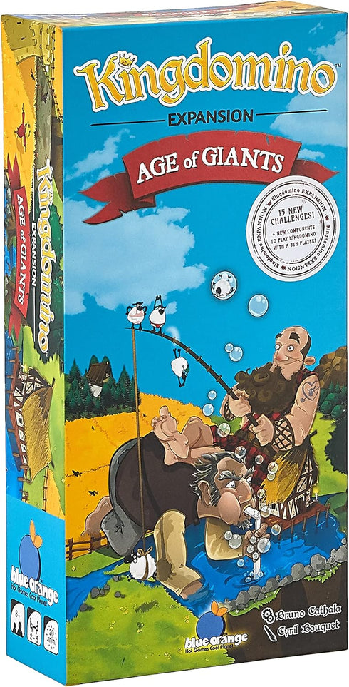 Blue Orange Games Kingdomino Age of Giants Expansion - Kids, Family or Adult Strategy Board game extension for award winning Kingdomino or Queendo...