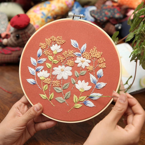 Maydear 3 Pack Embroidery Starter Kit with Pattern, Stamped Cross Stitch Kits for Beginners Adults with Embroidery Hoop and Instructions, Hand Emb...