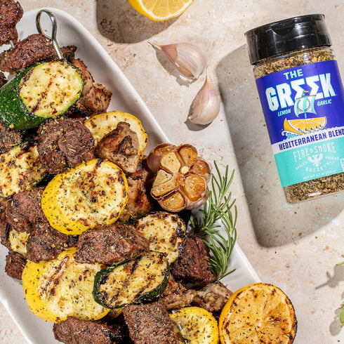 Fire & Smoke Society The Greek Seasoning | Mediterranean Flavors for Fish, Shrimp, Lamb, Pork | M 4.7 oz...