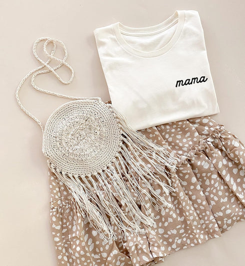 ModParty Crochet Purse | Ivory and Tan | Boho Chic Women Beach Purse | Fringe Crossbody | Brides and Bridesmaids Gift Idea...