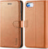 TUCCH Case Wallet for iPhone SE 2022 5G/Phone 7/8/SE 2020, PU Leather Flip Folio with Card Slot Stand Magnetic TPU Shockproof Inner Shell Compatib...