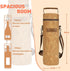 Tirrinia Single Bottle Wine Tote Bag, Insulated Travel Wine Cooler Carrier with Shoulder Strap for Picnic, Party, BYOB Restaurant, Portable One Bo...